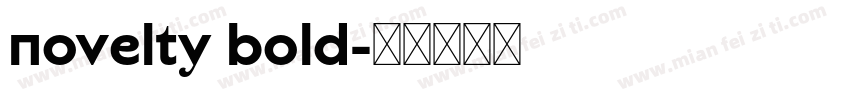 Novelty Bold字体转换